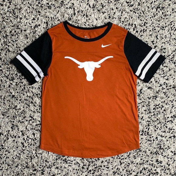 Nike Tops - Nike Texas Longhorns Logo Women’s Orange Black White Jersey Sleeve Shirt Large